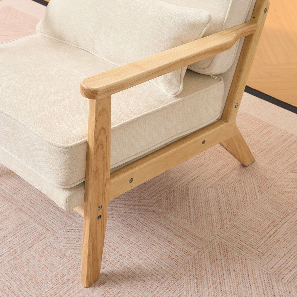 Living Room Chair With Lumbar Pillow