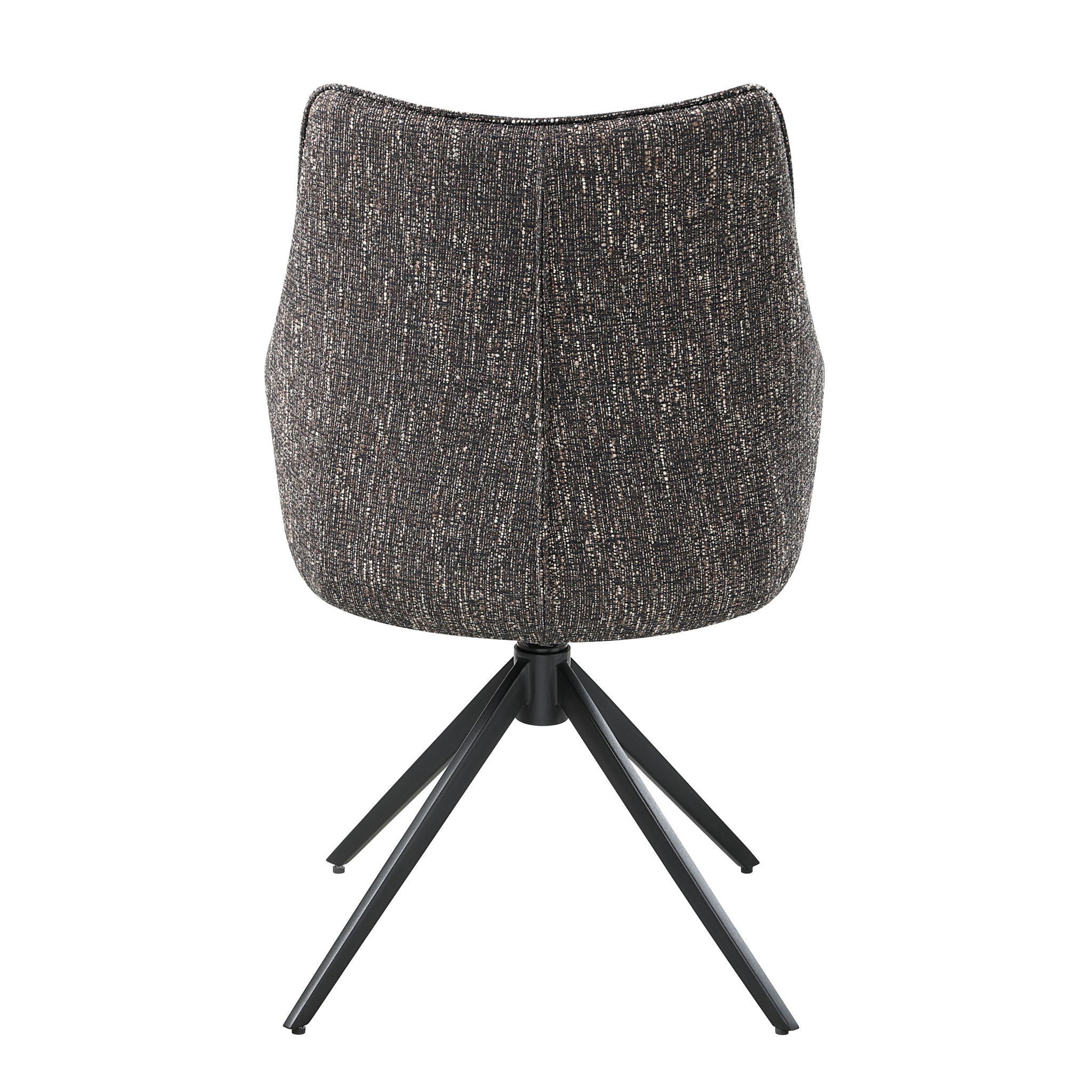 Malika - Side Chair With Swivel (Set of 2) - Brown Gray