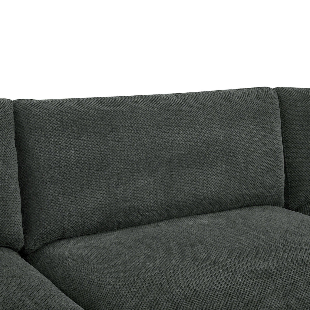 Custom Configuration Modular Sectional With Toss Pillows