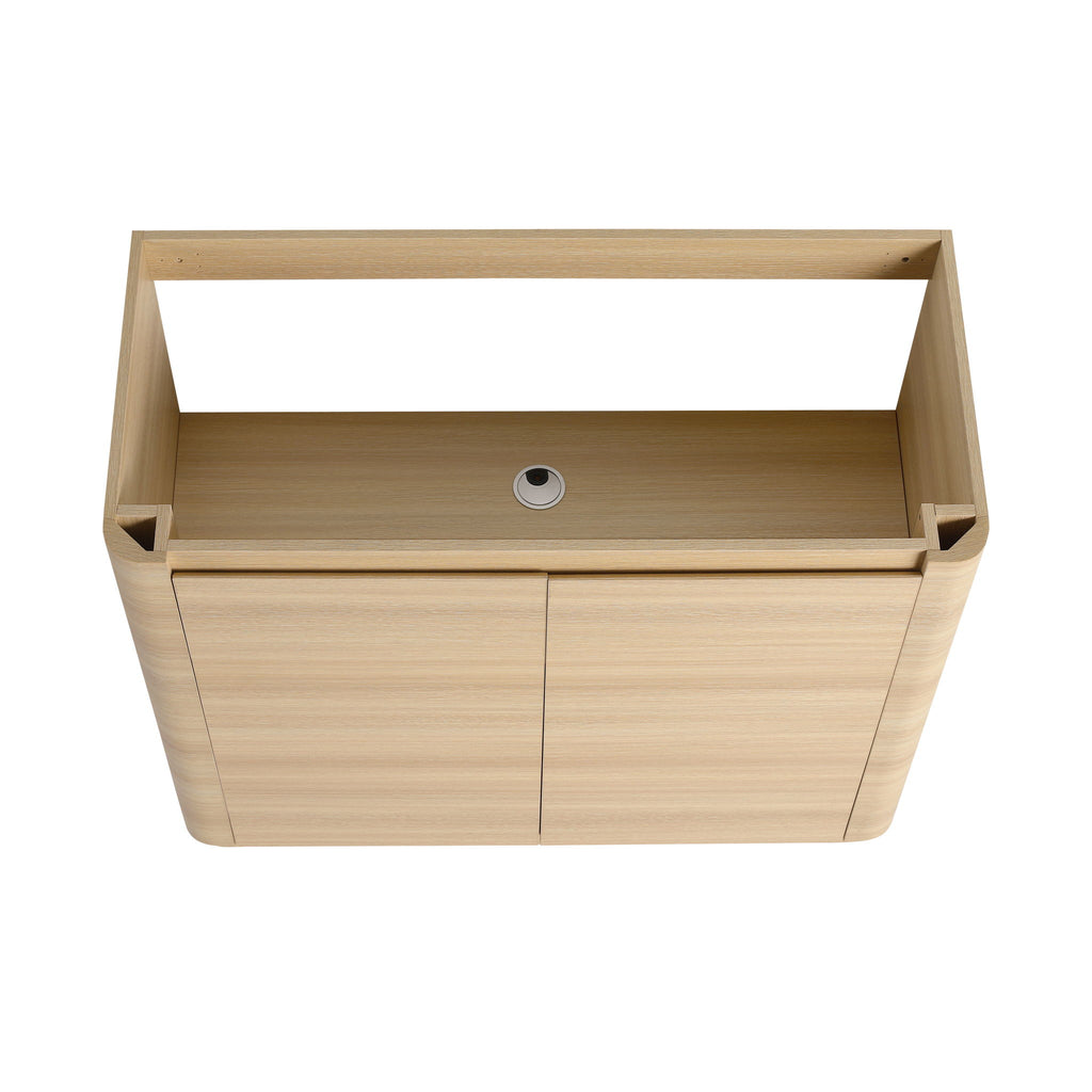 Freestanding Bathroom Vanity With Sink & 2 Soft Close Doors