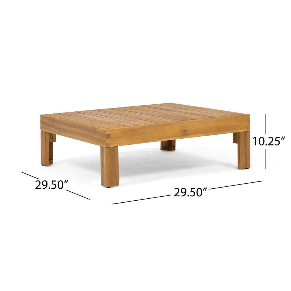 Brava - X Back 2 Seater Sectional Loveseat With Coffee Table