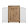 48" Freestanding Bathroom Vanity With Sink And 2 Storage Cabinets, Soft Closing Door - Imitative Oak / White