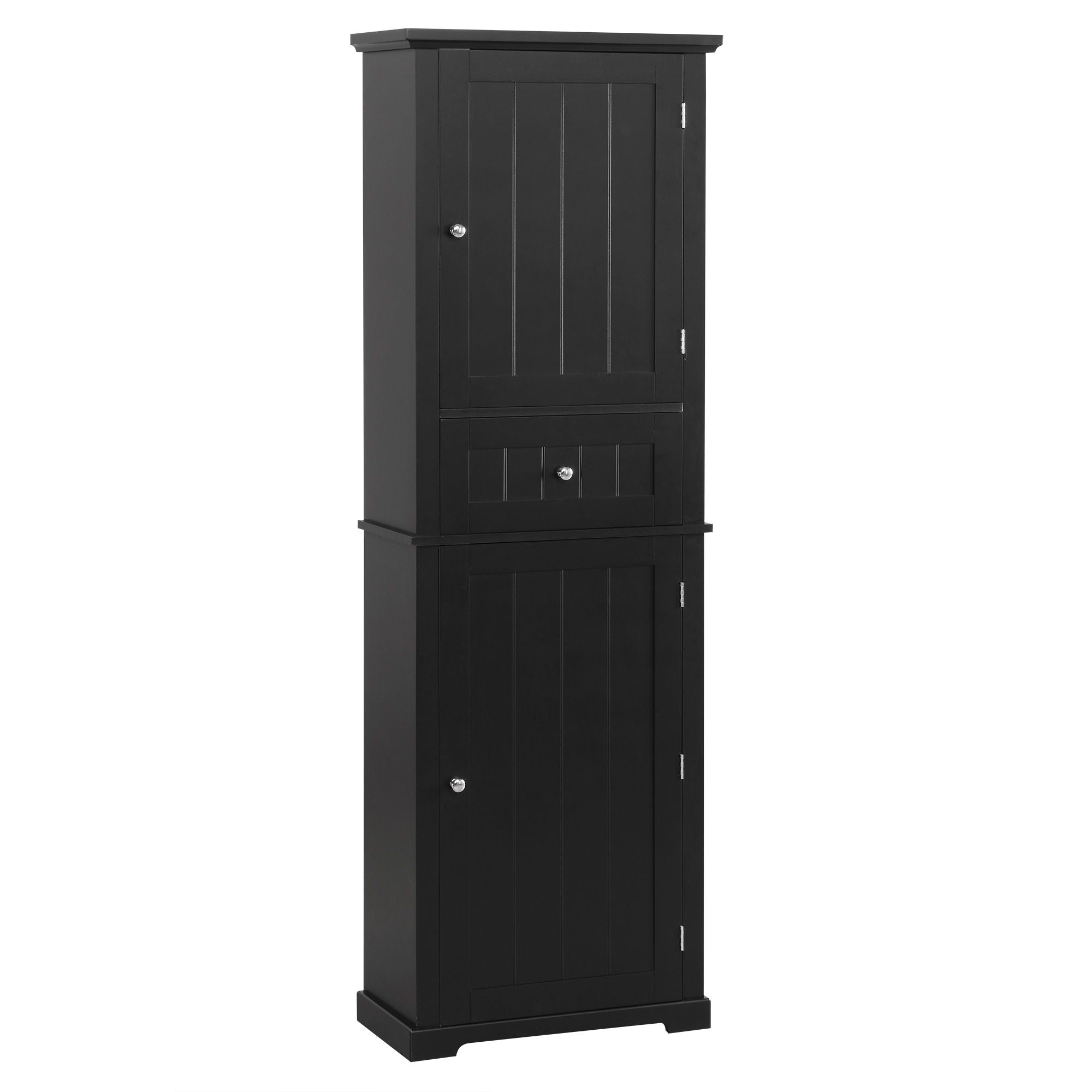 Tall Freestanding Bathroom Storage Cabinet With Drawer And Adjustable Shelf