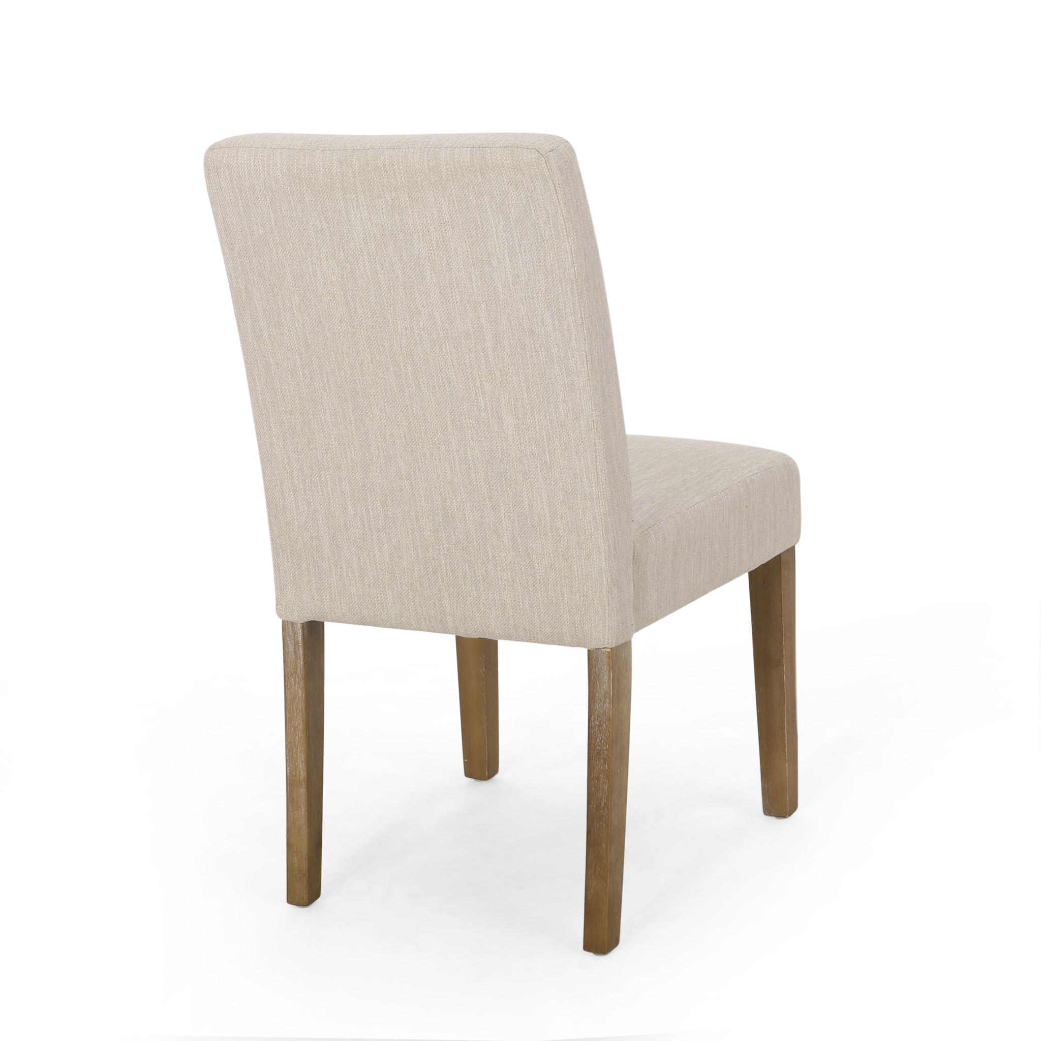 Contemporary Dining Chair With Upholstered Seating And Tapered Legs