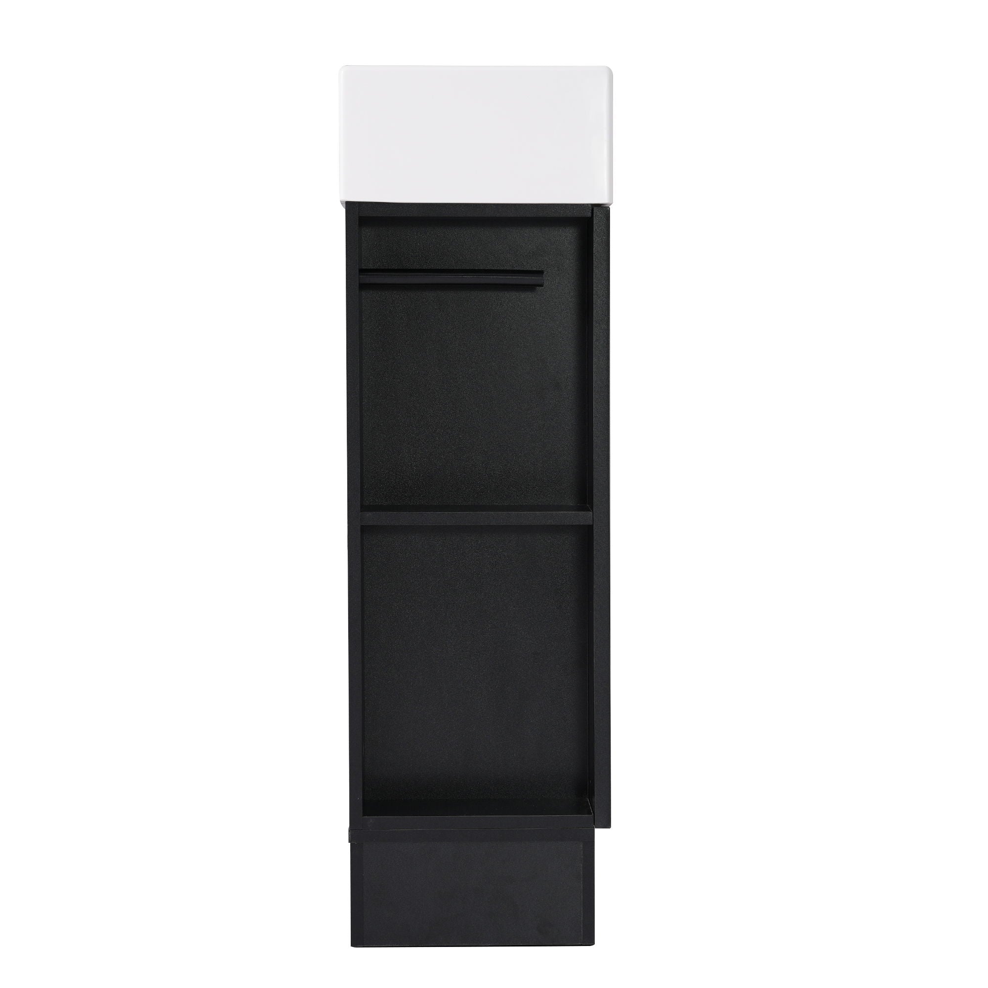 Modern Bathroom Vanity With Sink And 2 Tier Shelf