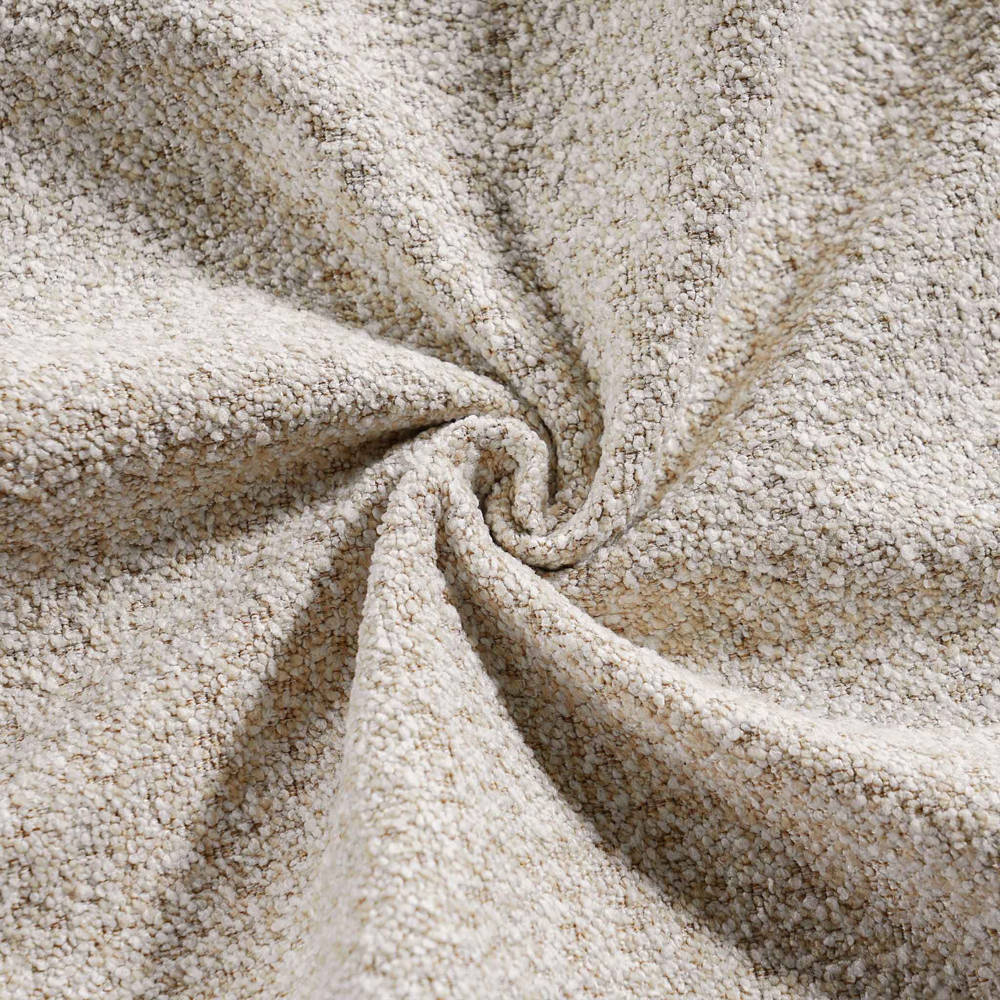 Double Pillow Upholstered Headboard, Skin Friendly Textured Fabric , Queen - Beige