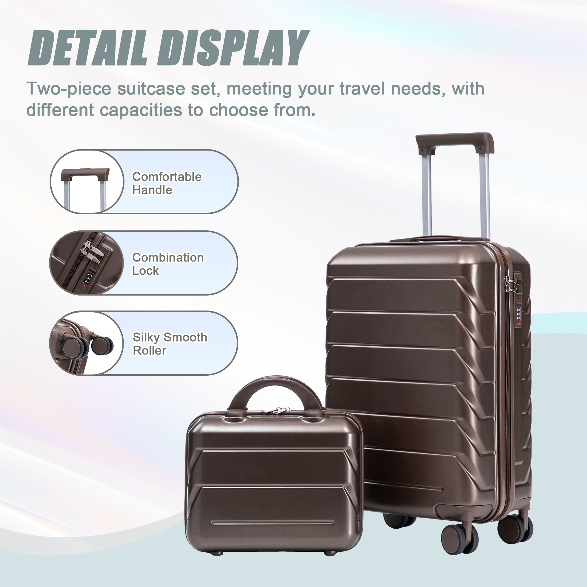 Spinner Luggage Set With Combination Lock
