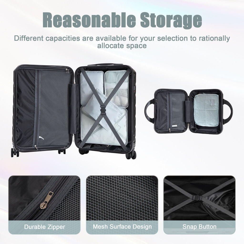 Spinner Luggage Set With Combination Lock