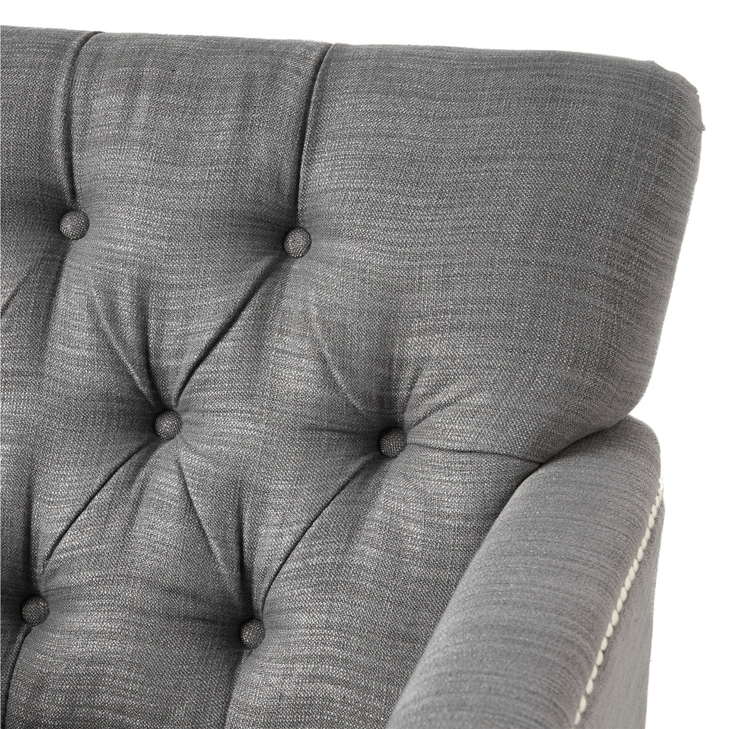 Harrison - Tufted Club Chair With Button Tufted Back And Birch Wood Legs