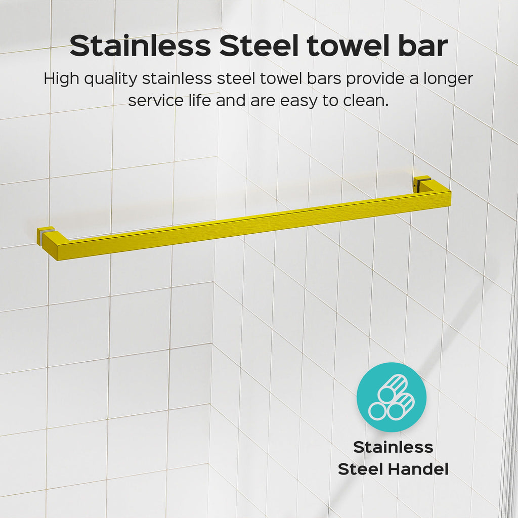 Frameless Double Sliding Shower Door In, Thick Tempered Glass, Reversible Installation