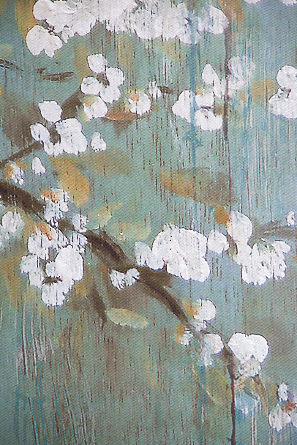 Saison Cherry Blossom Canvas Print, Wall Decor For Living Room (Set of 4) - Multicolor