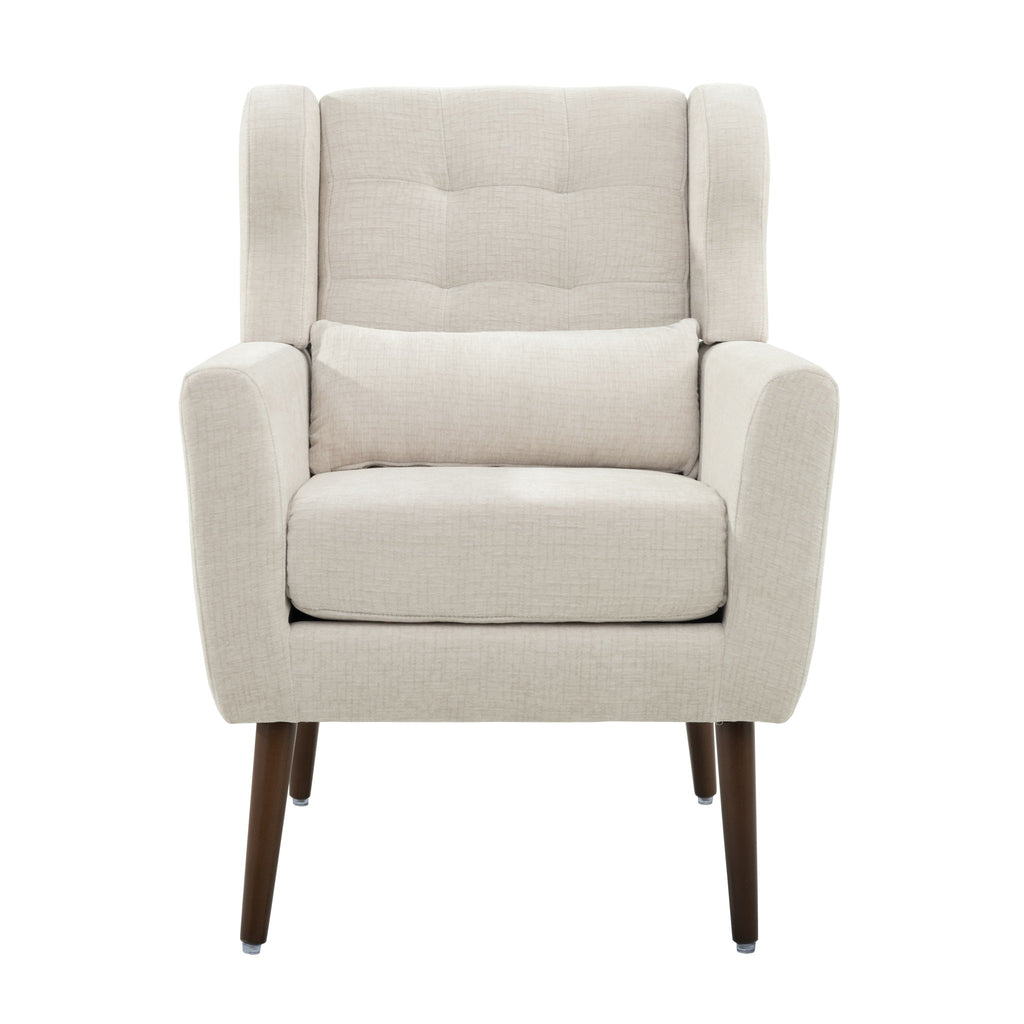 Modern Accent Chair Upholstered Foam Filled Living Room Chairs Comfy Reading Chair Mid-Century Modern Chair With Fabric Lounge Arm Chairs Armchair For Living Room Bedroom