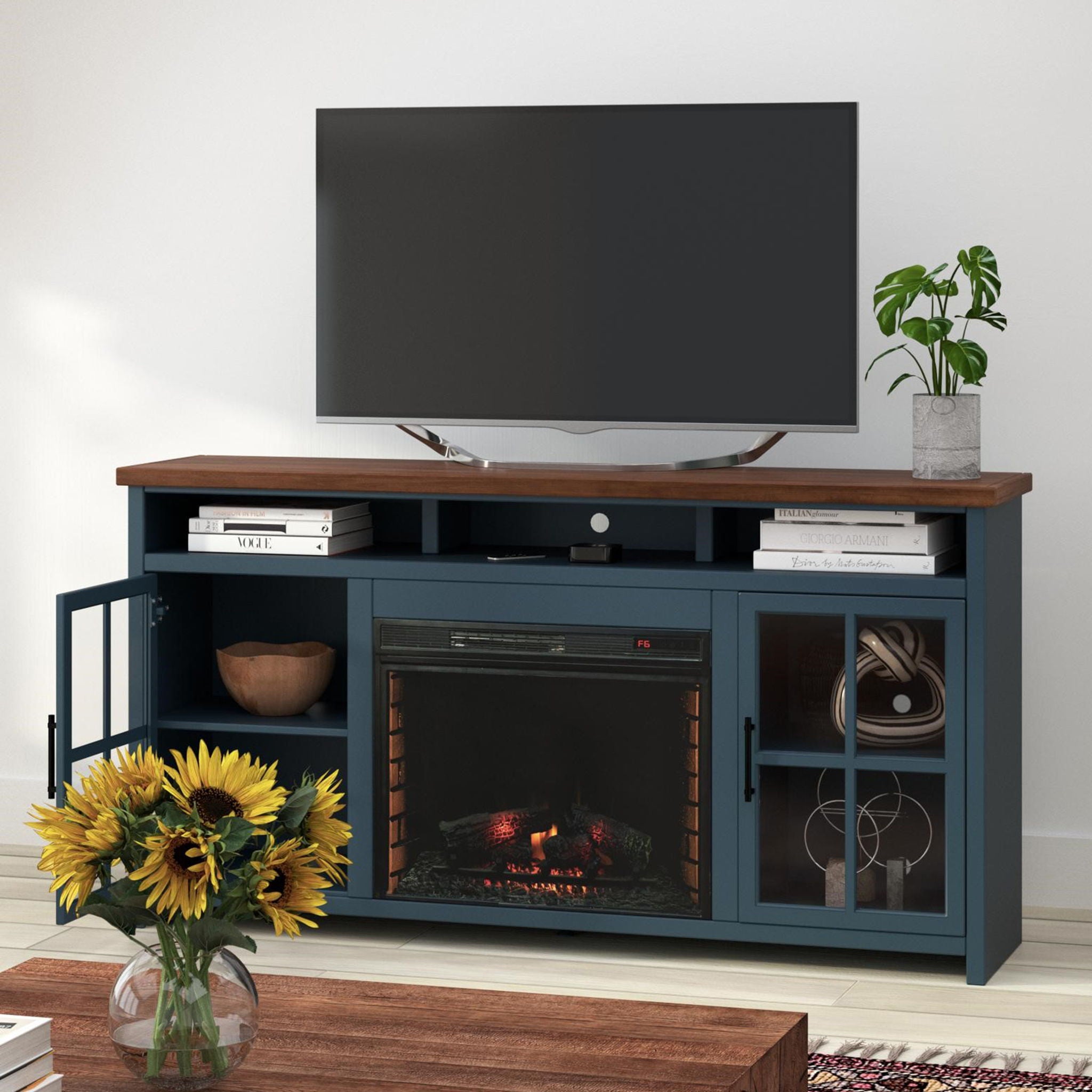 Nantucket - Fireplace TV Stand Console
