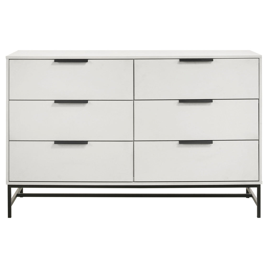 Taraval - 6 Drawer Bedroom Dresser - White