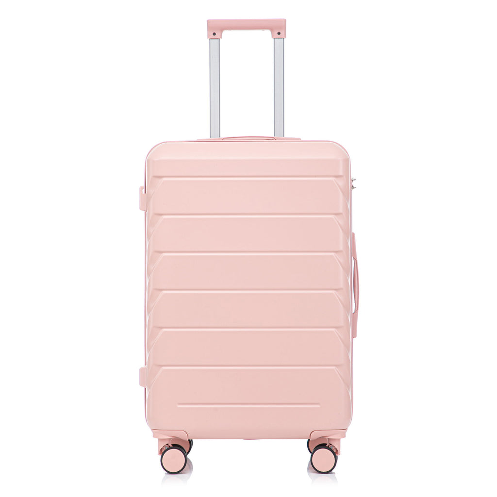 Hard Shell Luggage With Scratch Resistant Surface, 4 Wheels, Combination Lock & Side Hooks