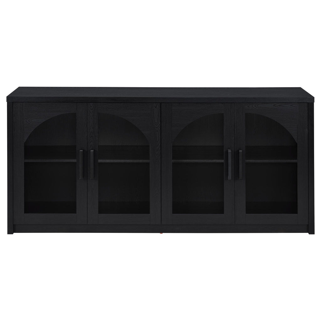 Shayne - 4 Door Sideboard With Arched Doors - Black