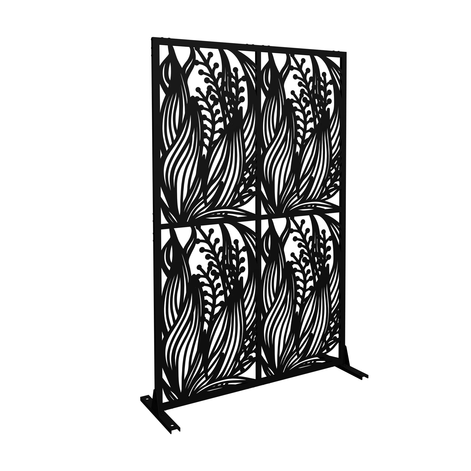 Free Standing Decorative Privacy Screen, Outdoor And Indoor Divider