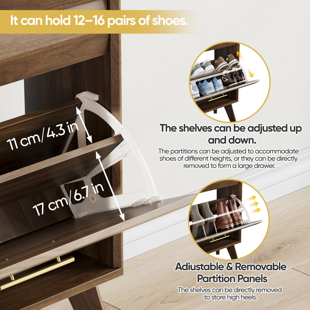 Flip Top Shoe Cabinet
