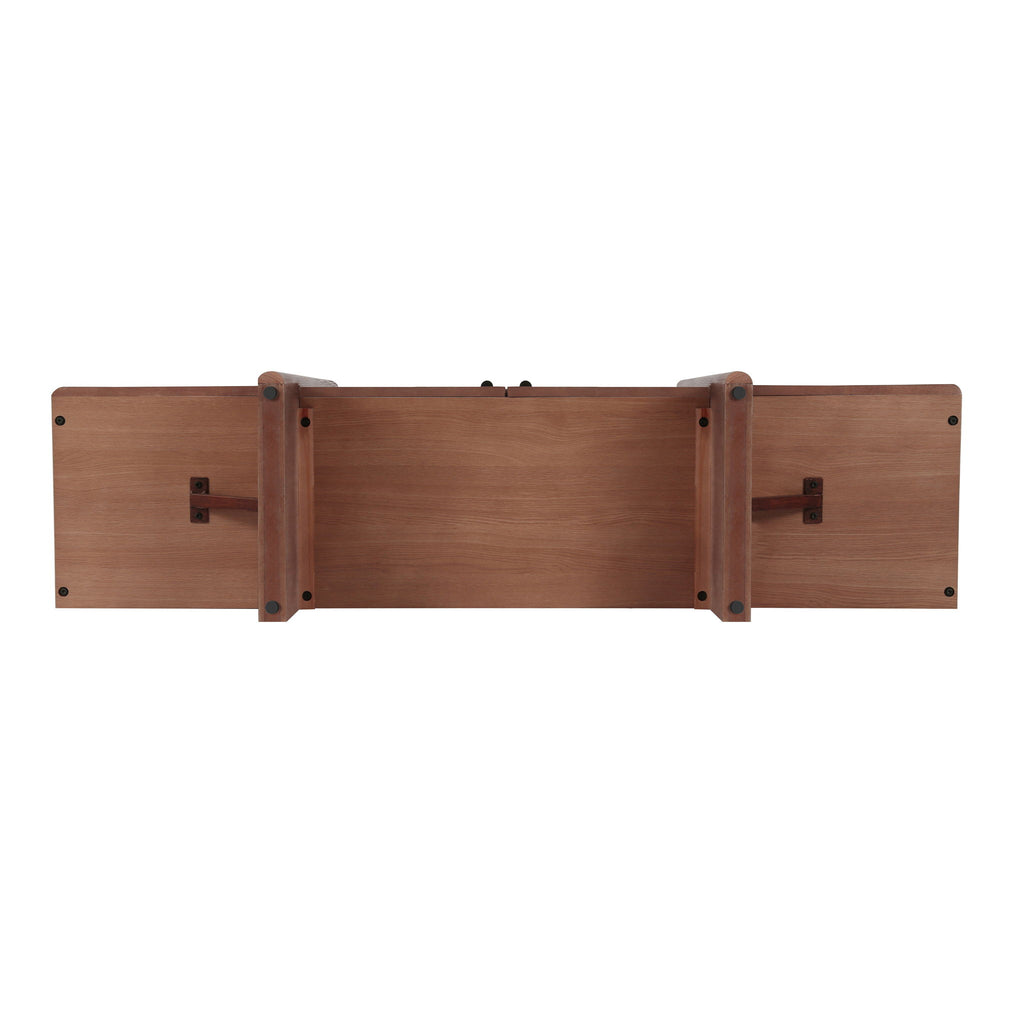 Govanny - Storage Sideboard With Adjustable Shelves & Rubberwood Legs - Espresso