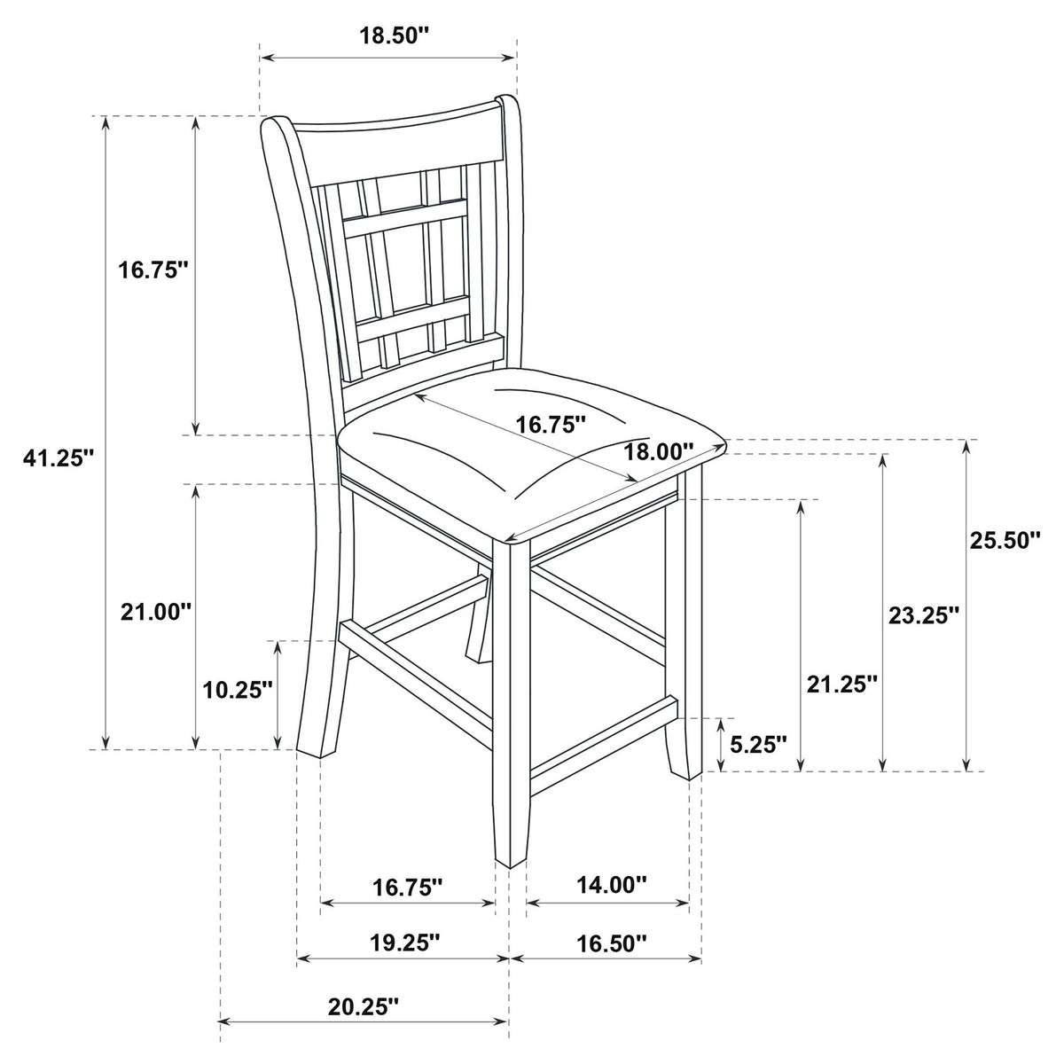 Davis - 5 Piece Oval Counter Height Dining Set With Expandable Table - Light Oak