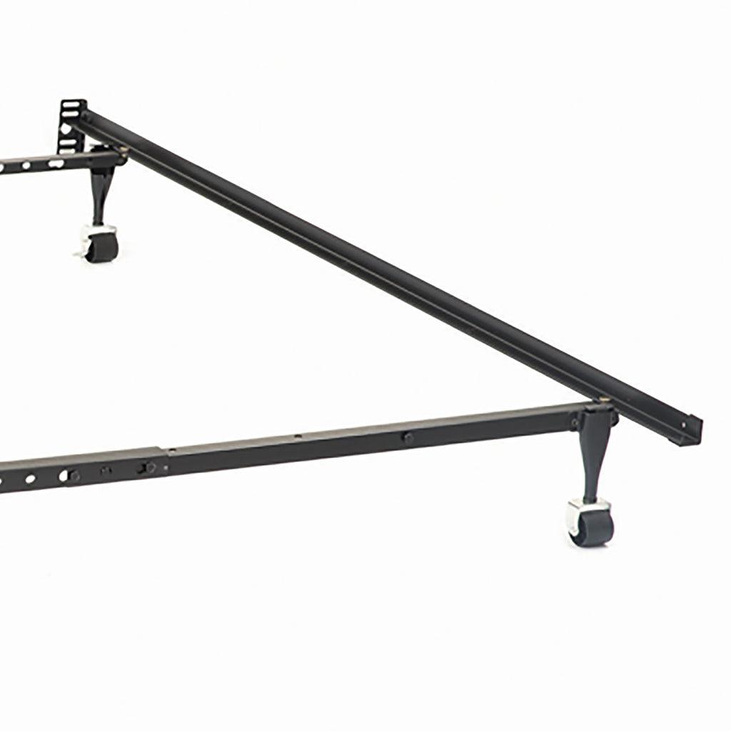 Deverton - Queen / Eastern King / California King Bed Frame With Center Support And Adjustable Design - Black
