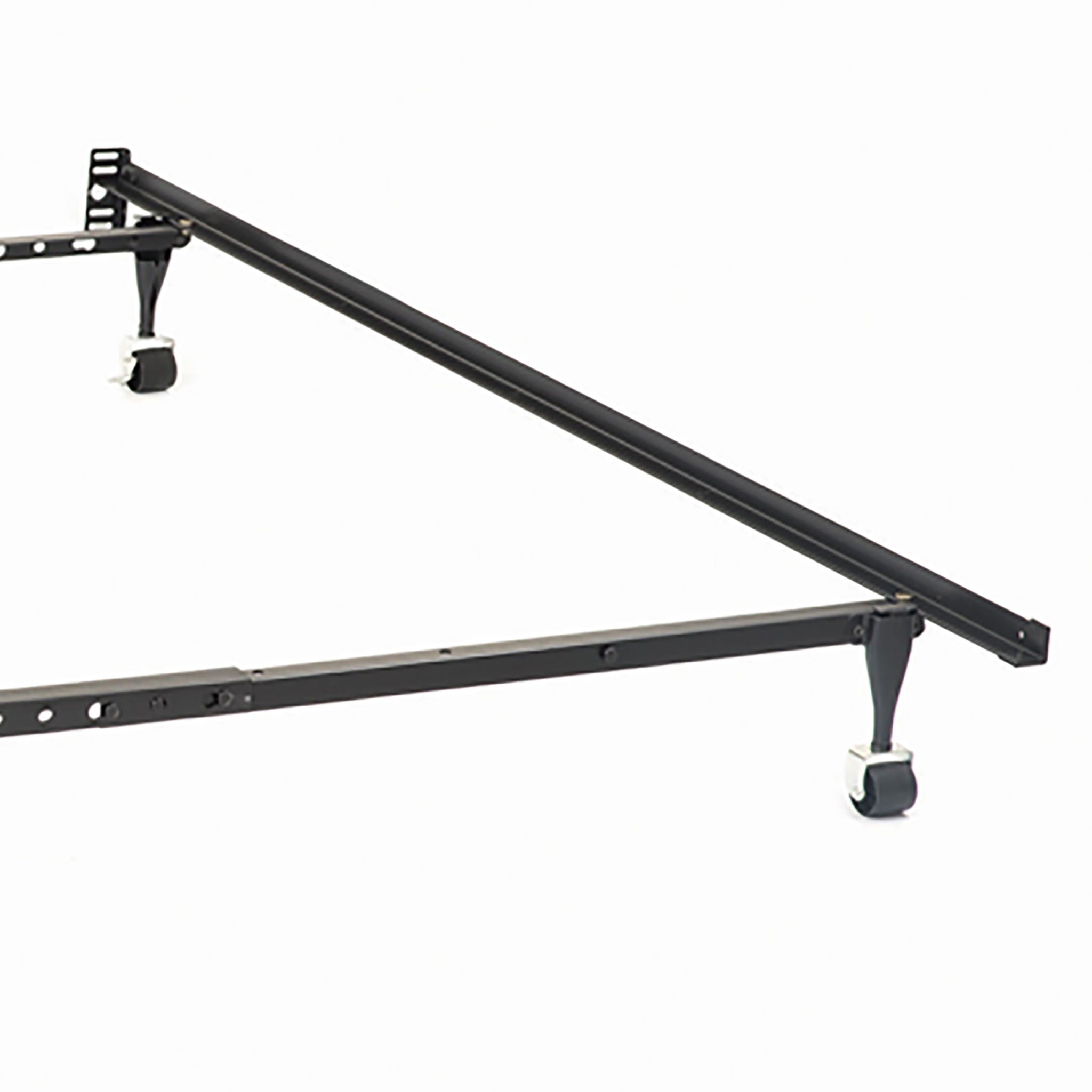 Deverton - Queen / Eastern King / California King Bed Frame With Center Support And Adjustable Design - Black