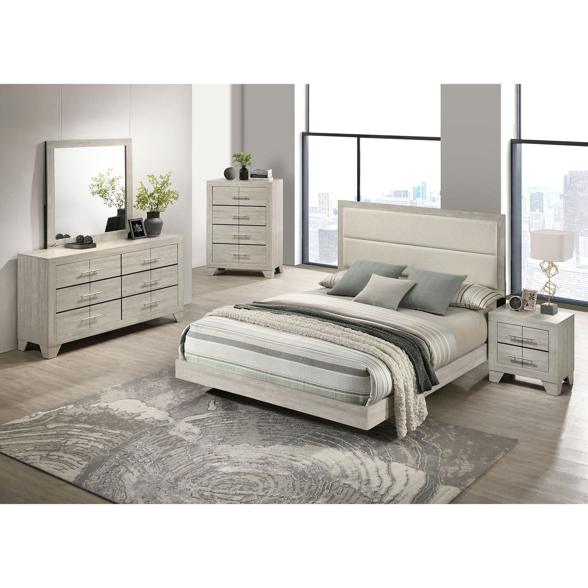 Strout - 6 Drawer Dresser - Cream