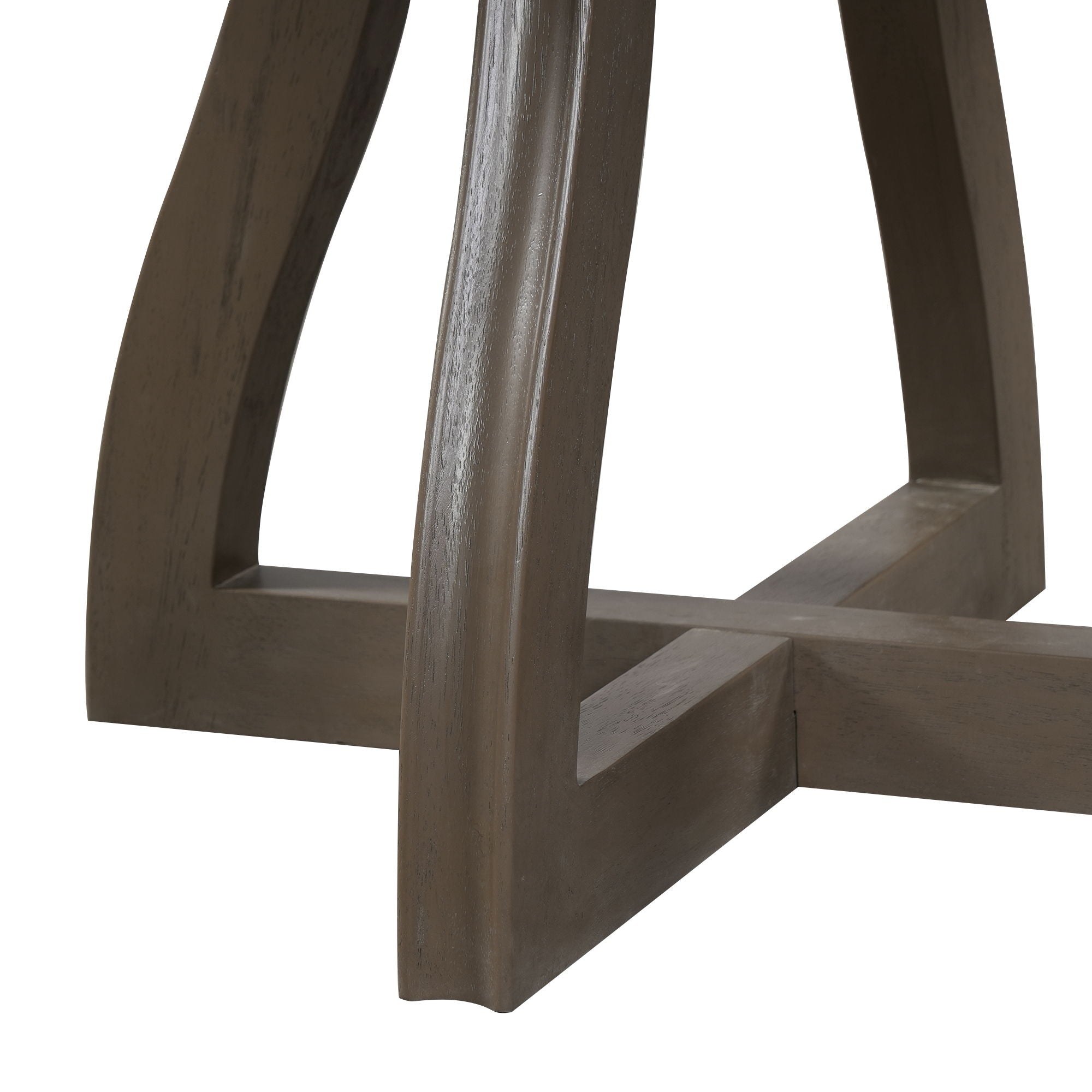 Round Extendable Dining Tabl, Middle Leaf, Curved Legs