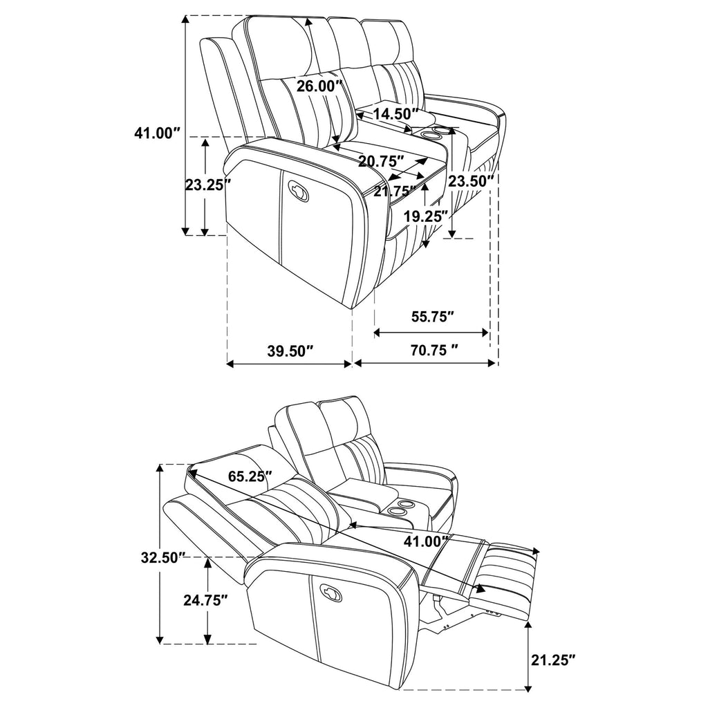 Mckinley - 3 Piece Reclining Sofa Set - Gray