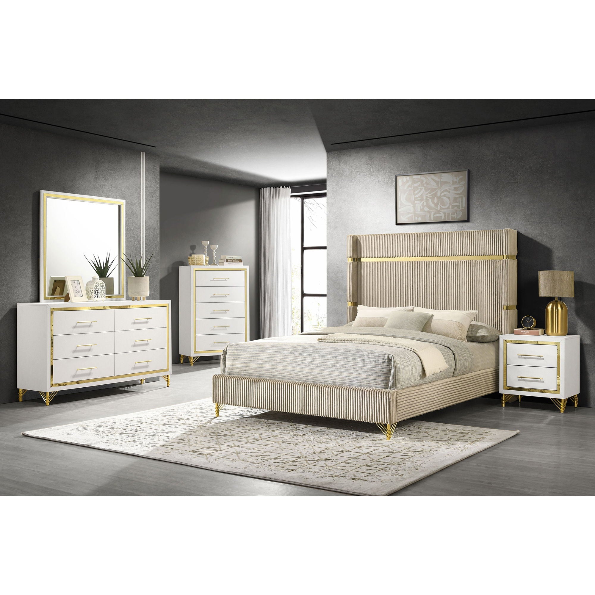 Chesney - 6 Drawer Bedroom Dresser - White