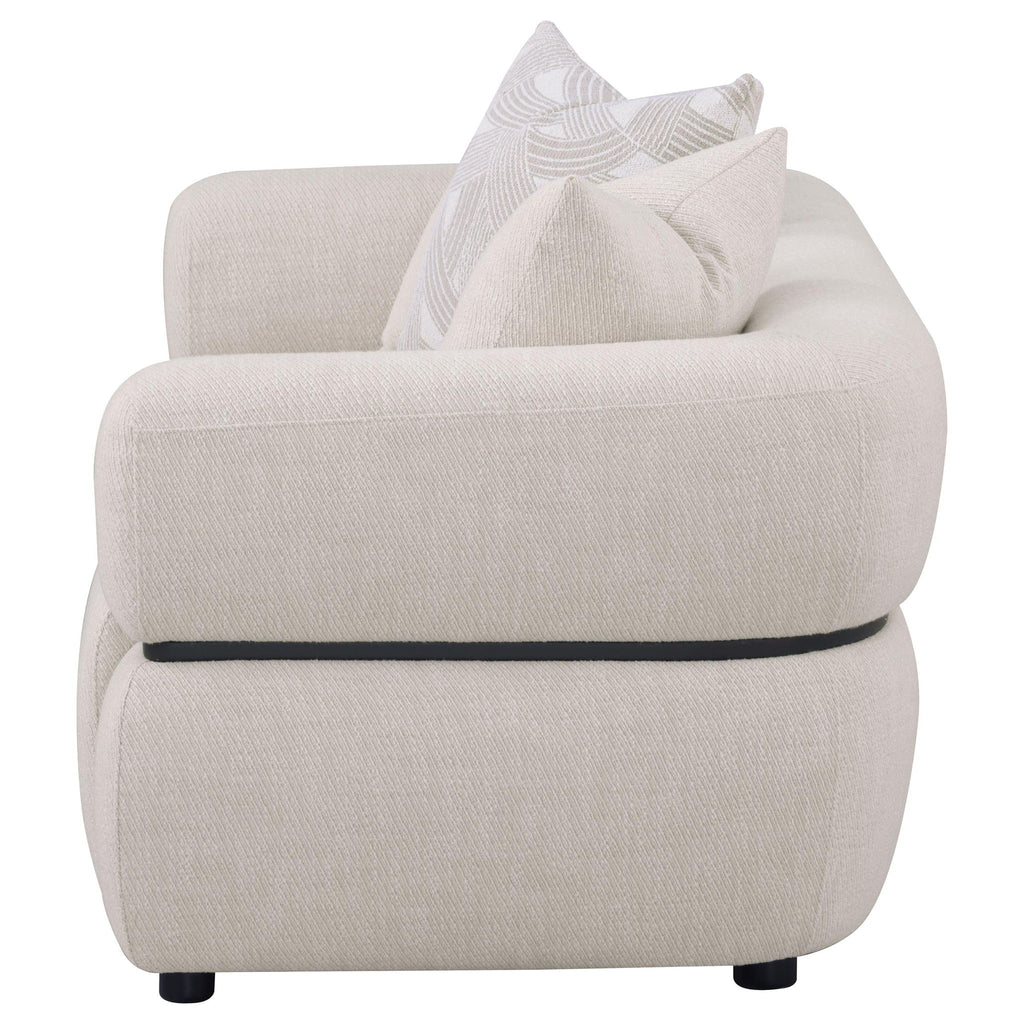 Ramsay - Round Arm Loveseat - Beige
