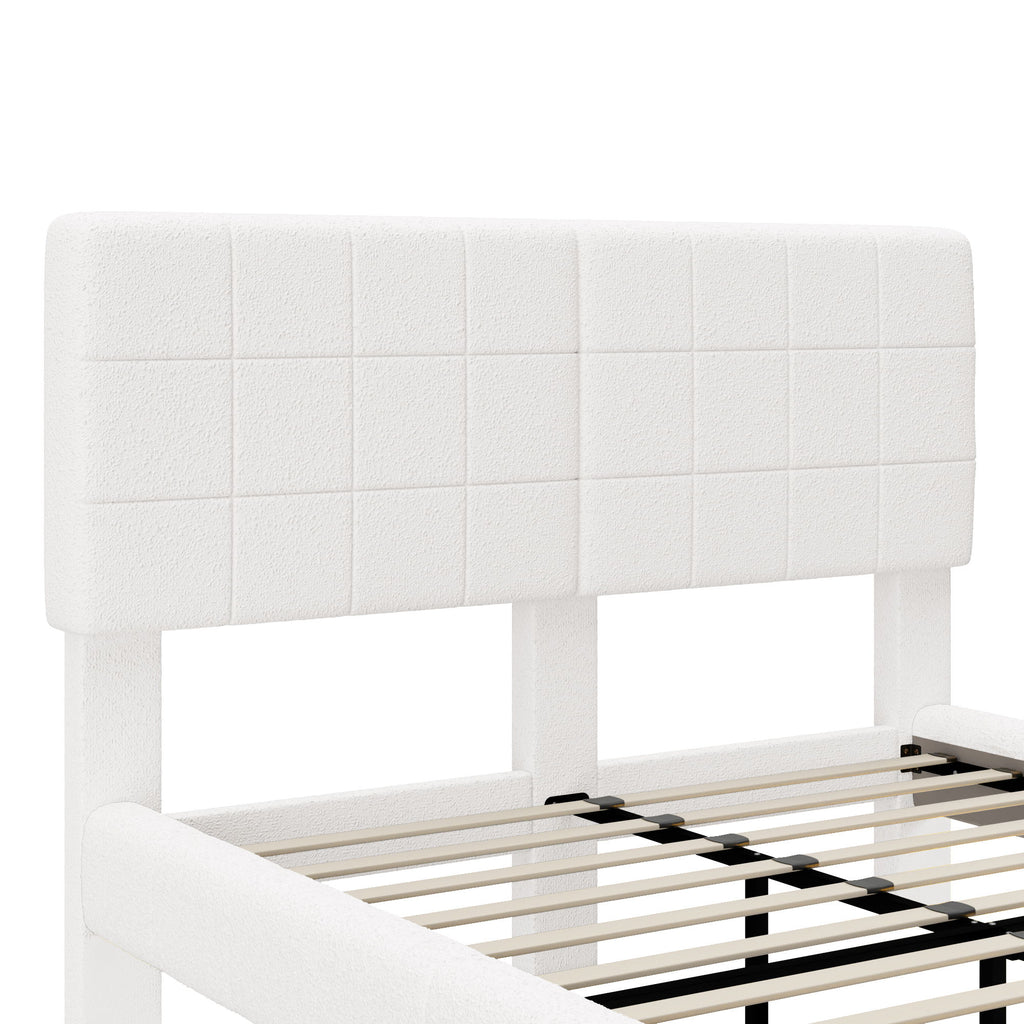 Floating Bed With Light, Soft Touch Surface