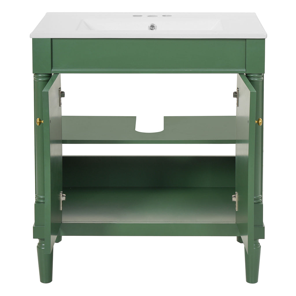 Bathroom Vanity Cabinet With Sink, Soft Close Doors, Storage Cabinet