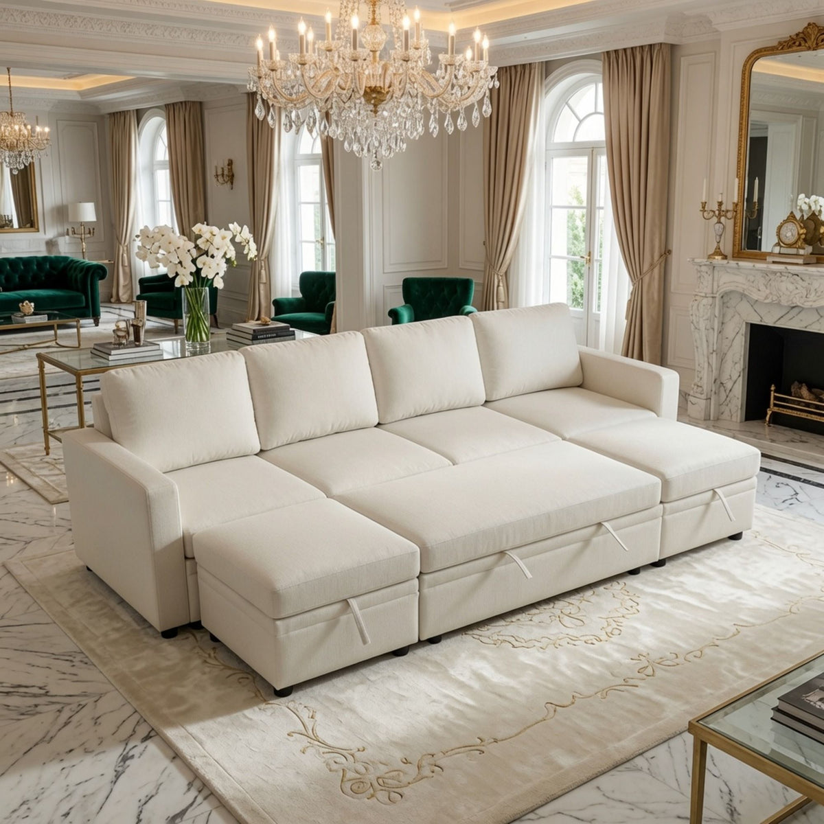 Square Ottoman For Living Room