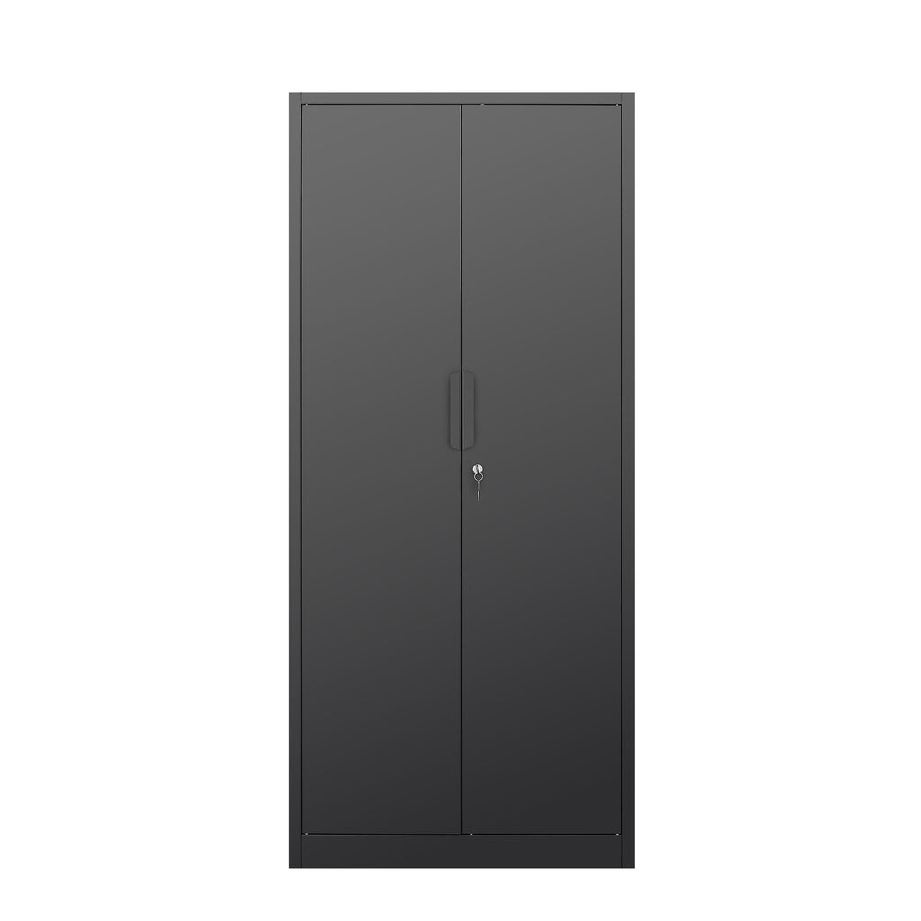 2 Door File Cabinet With Lock, 4 Adjustable Shelves, Heavy-Duty
