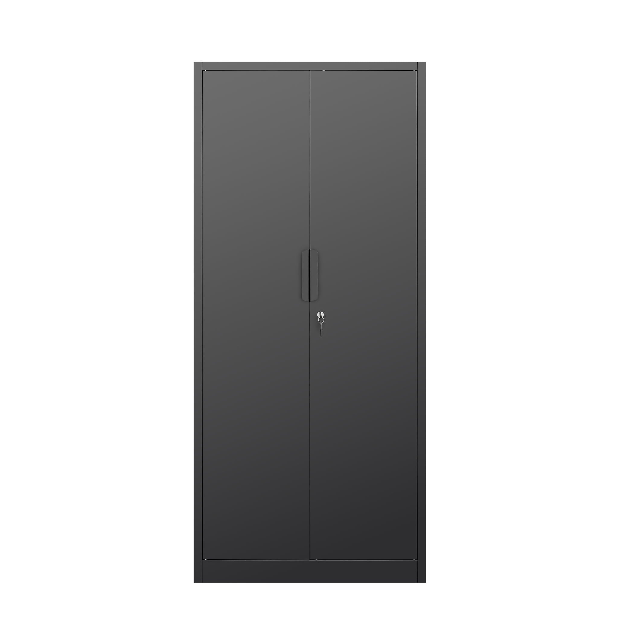 2 Door File Cabinet With Lock, 4 Adjustable Shelves, Heavy-Duty
