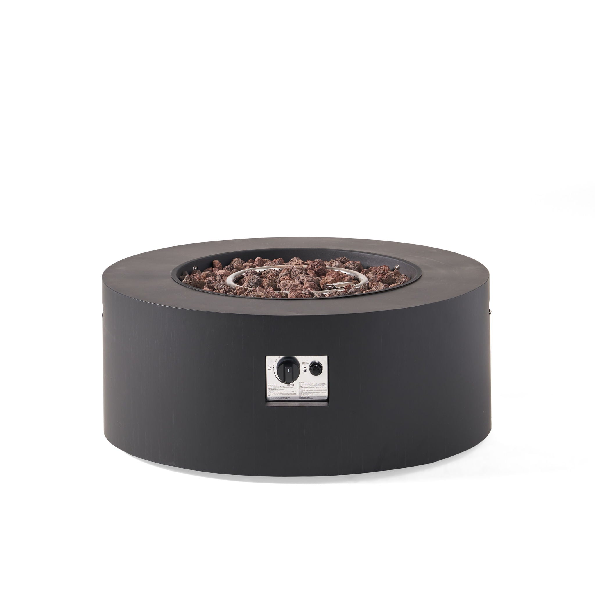 Round Iron Fire Pit With 40, 000 Btu