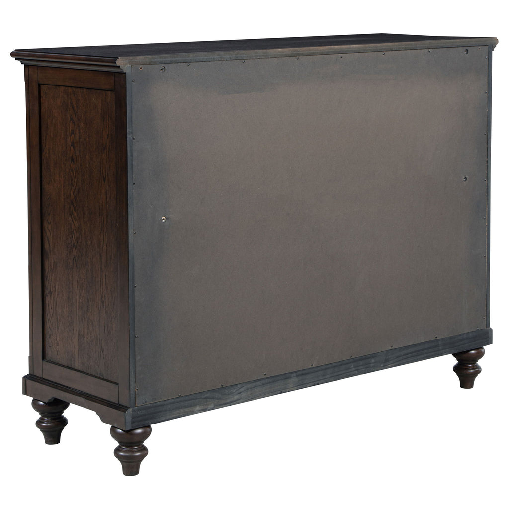 Berwick - 8 Drawer Dresser Cabinet With Felt Lined Drawers - Dark Oak