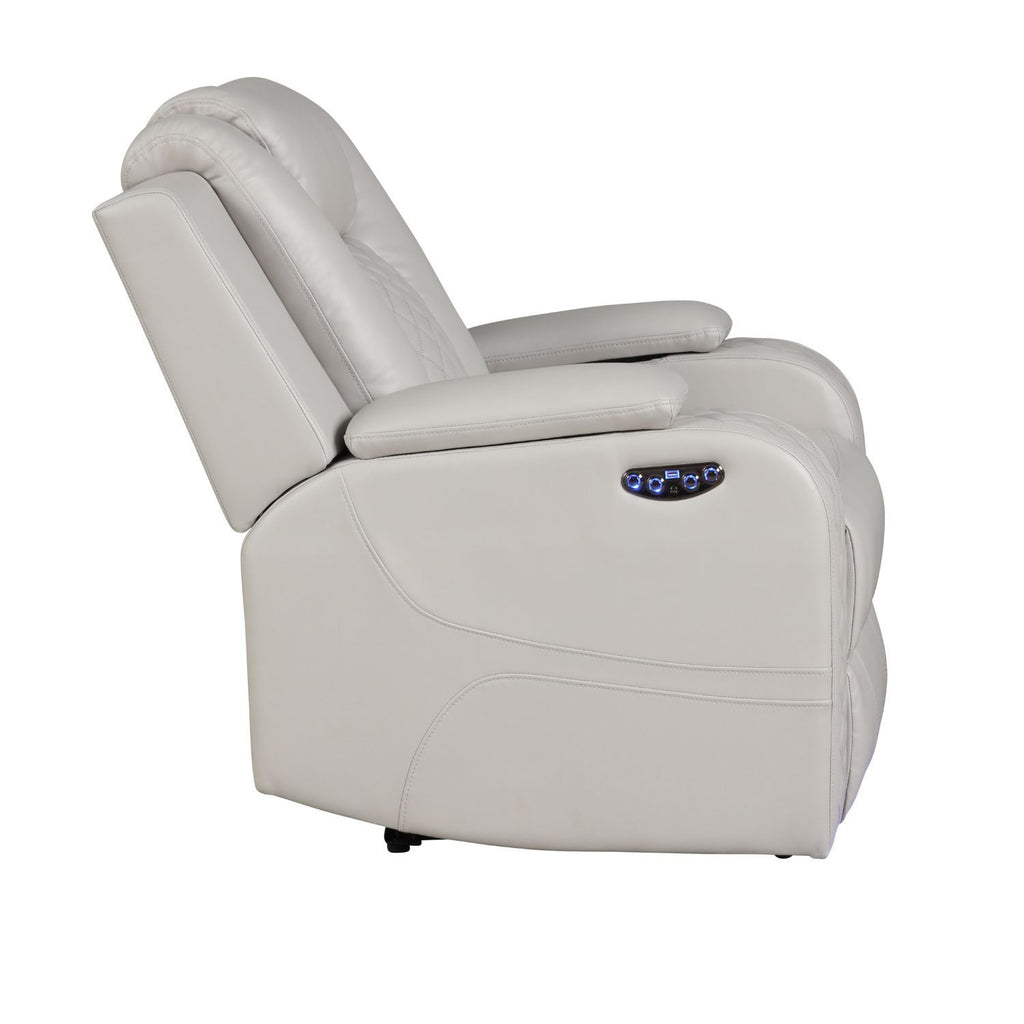 Benz - LED & Power Recliner With Adjustable Headrests And Ambient LED Lighting