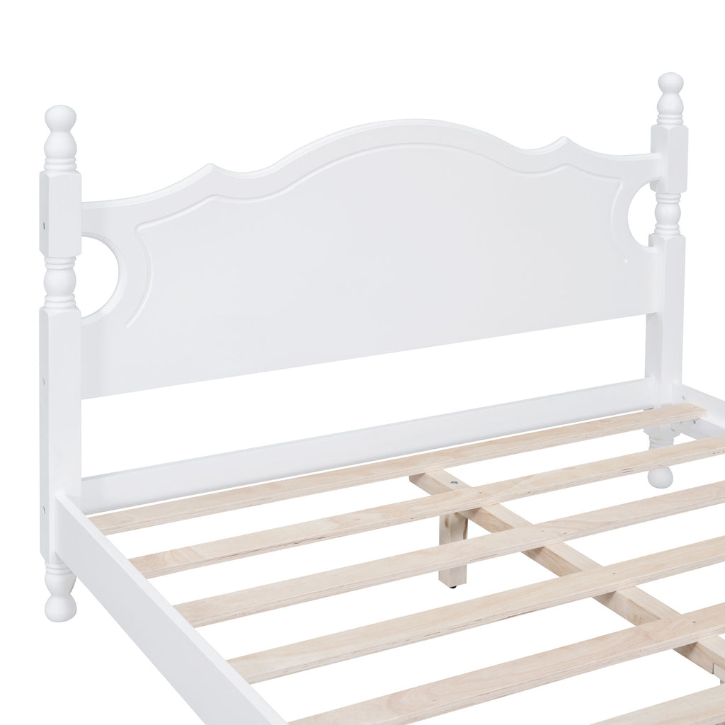 Platform Bed Frame With Slat Support
