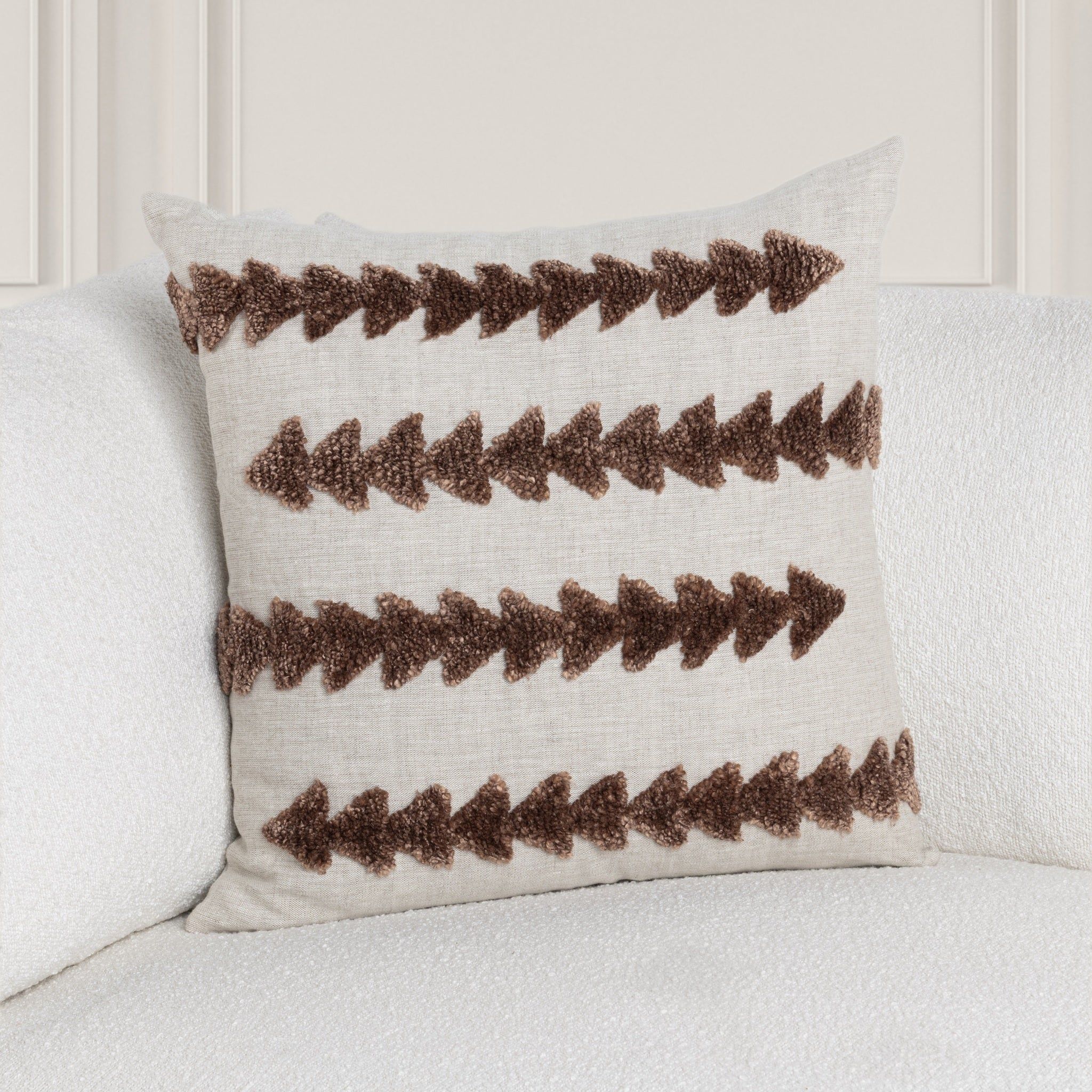 Essay - 22" x 22"Pillow - Frothed Brown