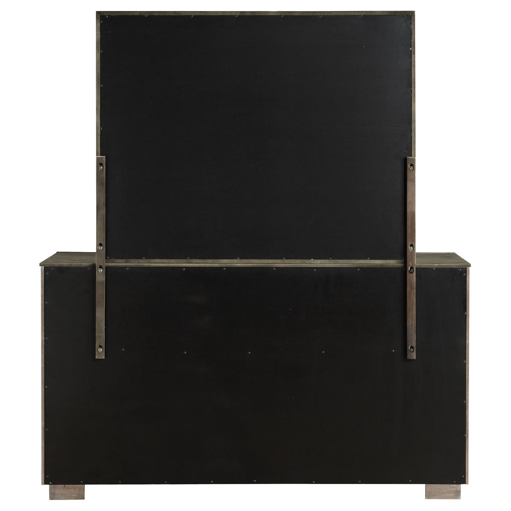 Prescott - 8 Drawer Dresser With Mirror - Brown