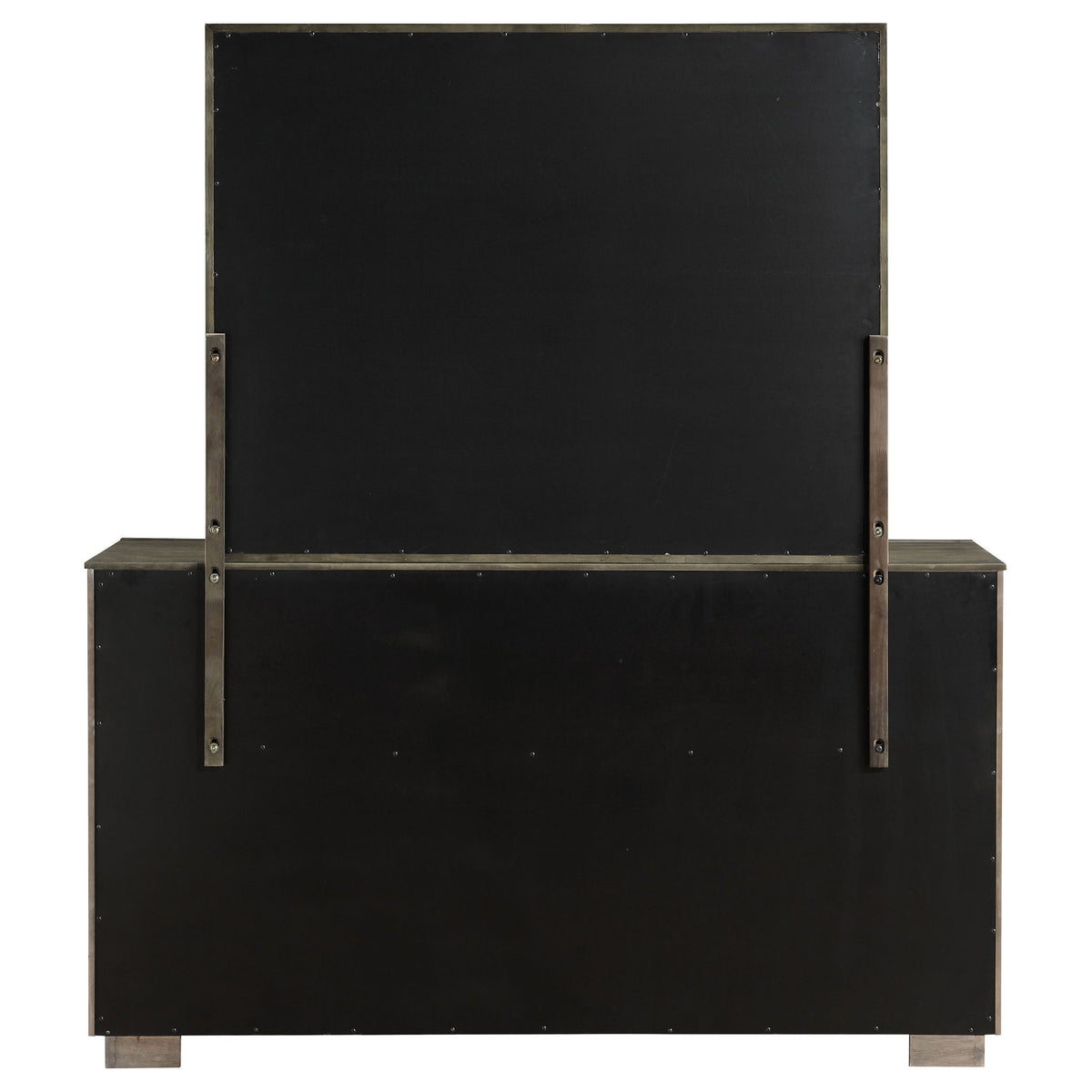Prescott - 8 Drawer Dresser With Mirror - Brown