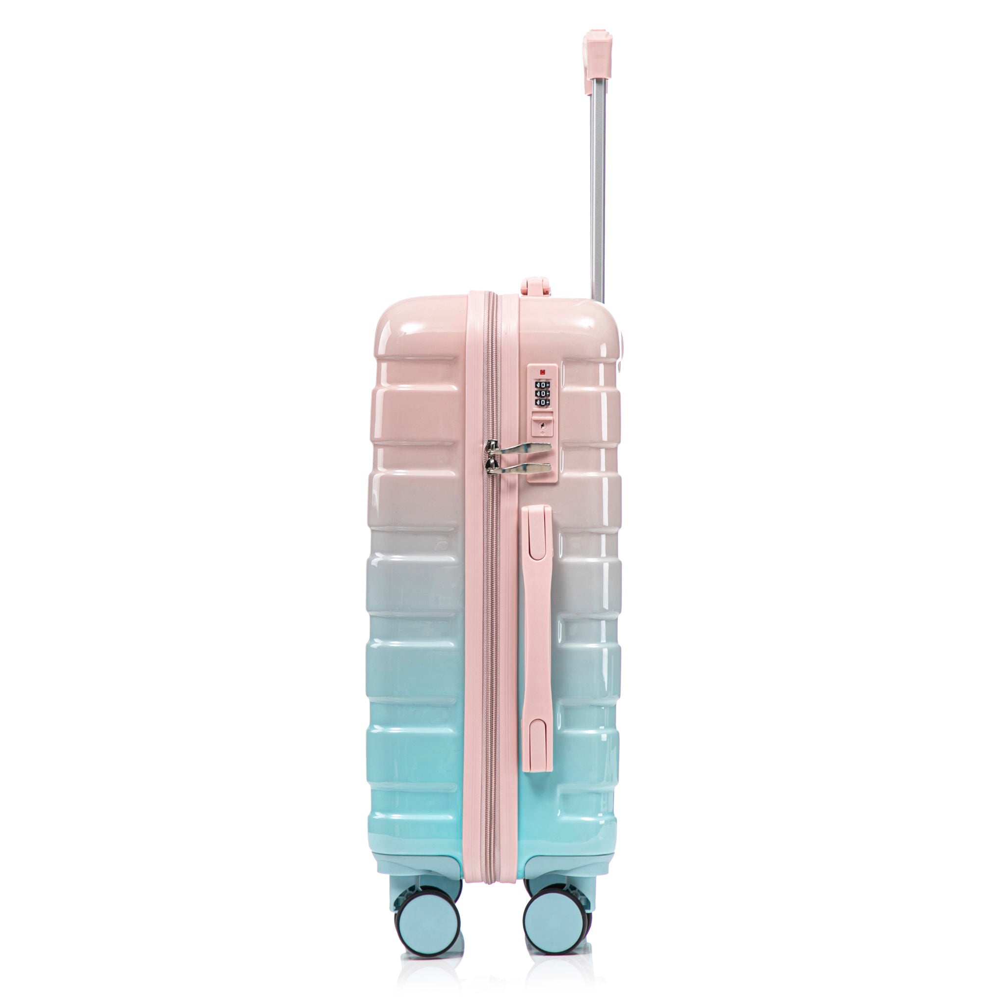 Luggage Set 14" / 20" With Combination Lock And Cosmetic Case