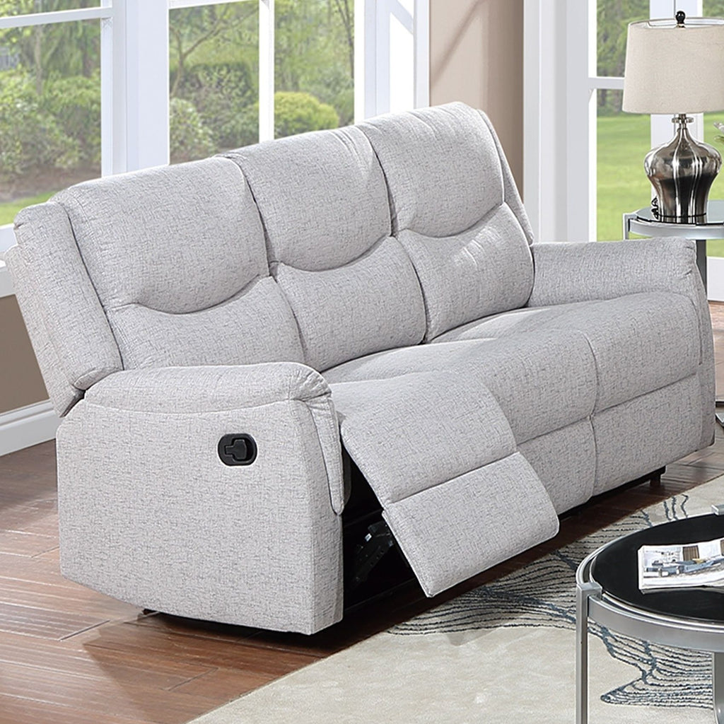 Modern Contemporary Style Recliner Sofa With Plush Armrest And Headrest