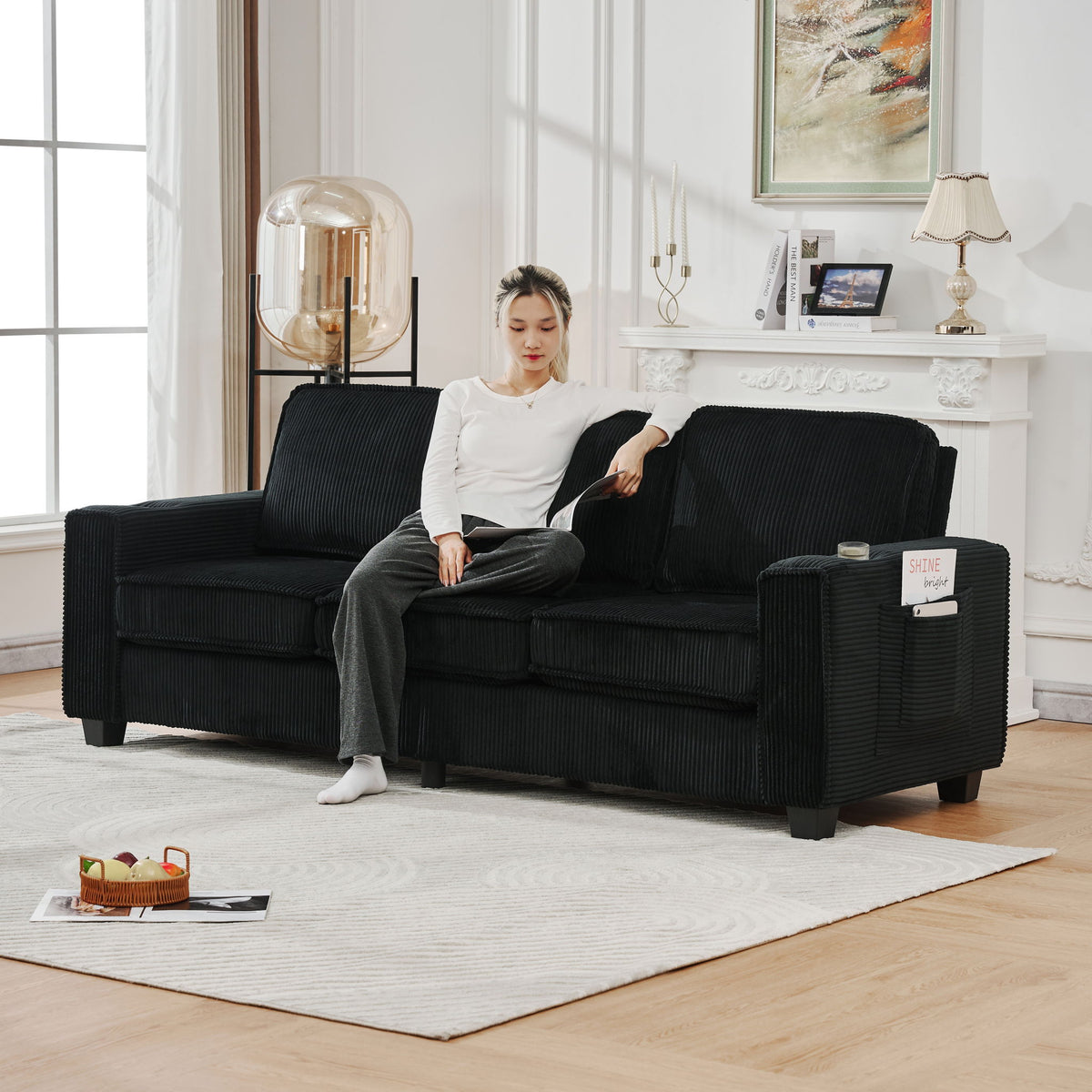 3 Seater Compact Sofa For Living Room