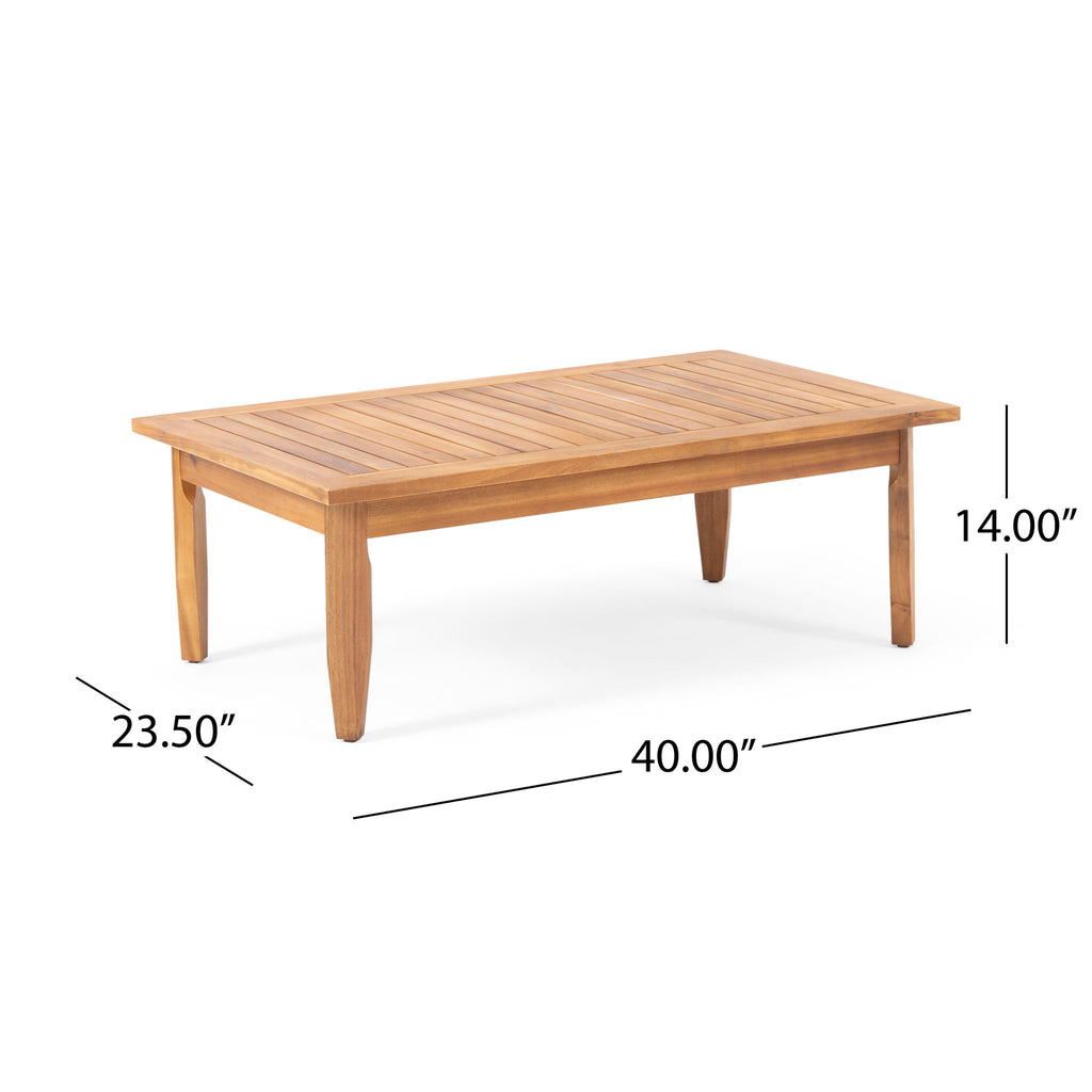Aston - 2 Piece Wood Outdoor Patio Conversation Seating Set With Cushions