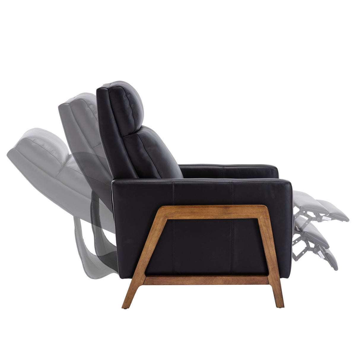 Richland - Push Back Recliner Chair - Black