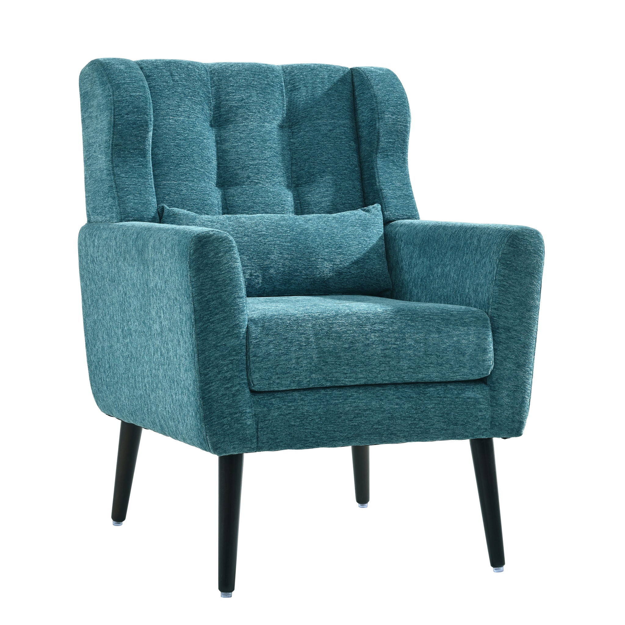 Modern Accent Chair Upholstered Foam Filled Living Room Chairs Comfy Reading Chair Mid-Century Modern Chair With Fabric Lounge Arm Chairs Armchair For Living Room Bedroom