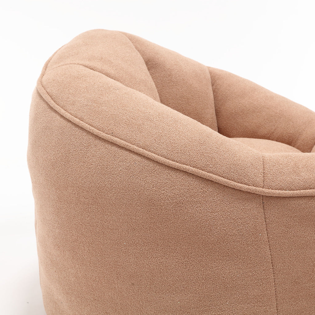 Bedding Bean Bag Sofa Chair High Pressure Foam With Footrest